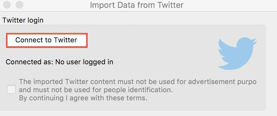 Connect to Twitter Connect to Twitter