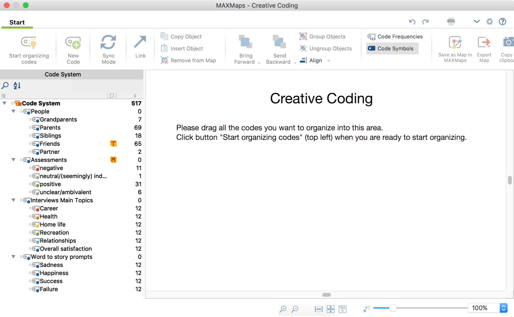 Selecting Codes for Creative Coding Selecting Codes for Creative Coding